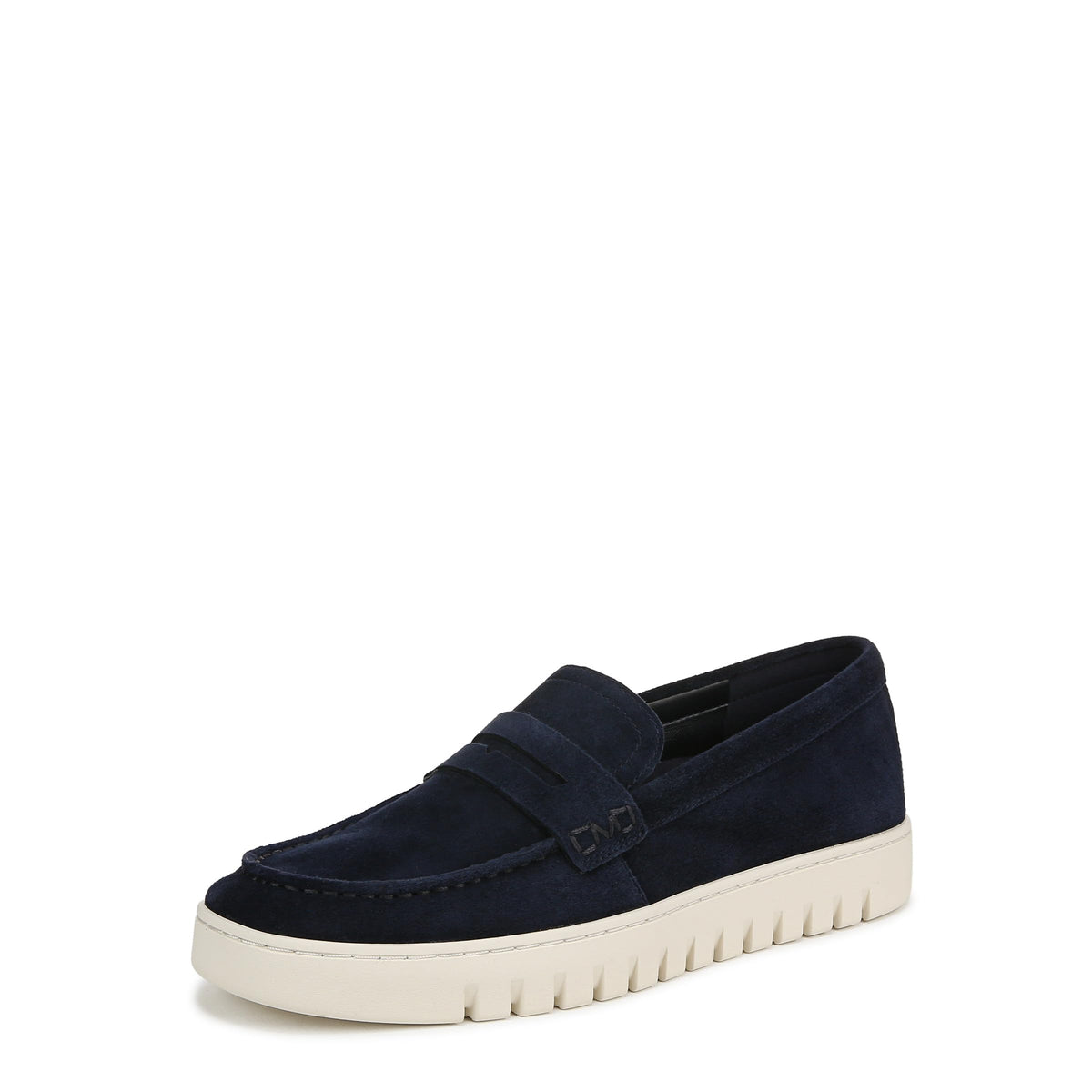 Navy Blazer Waxed Suede