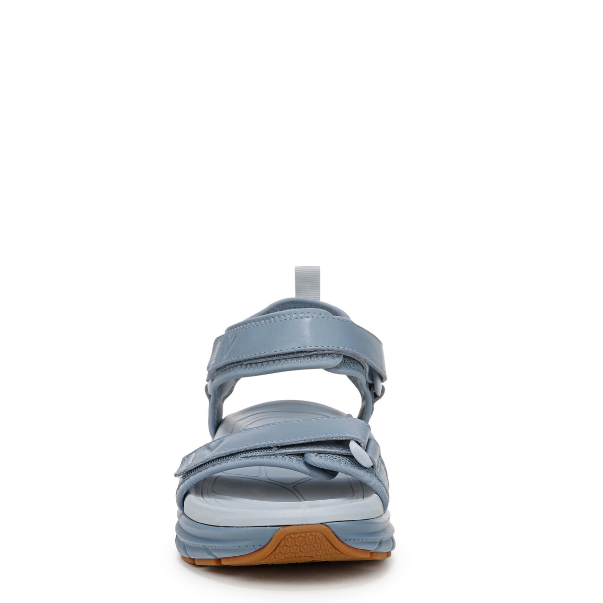 Vintage Blue Haze Leather and Fabric