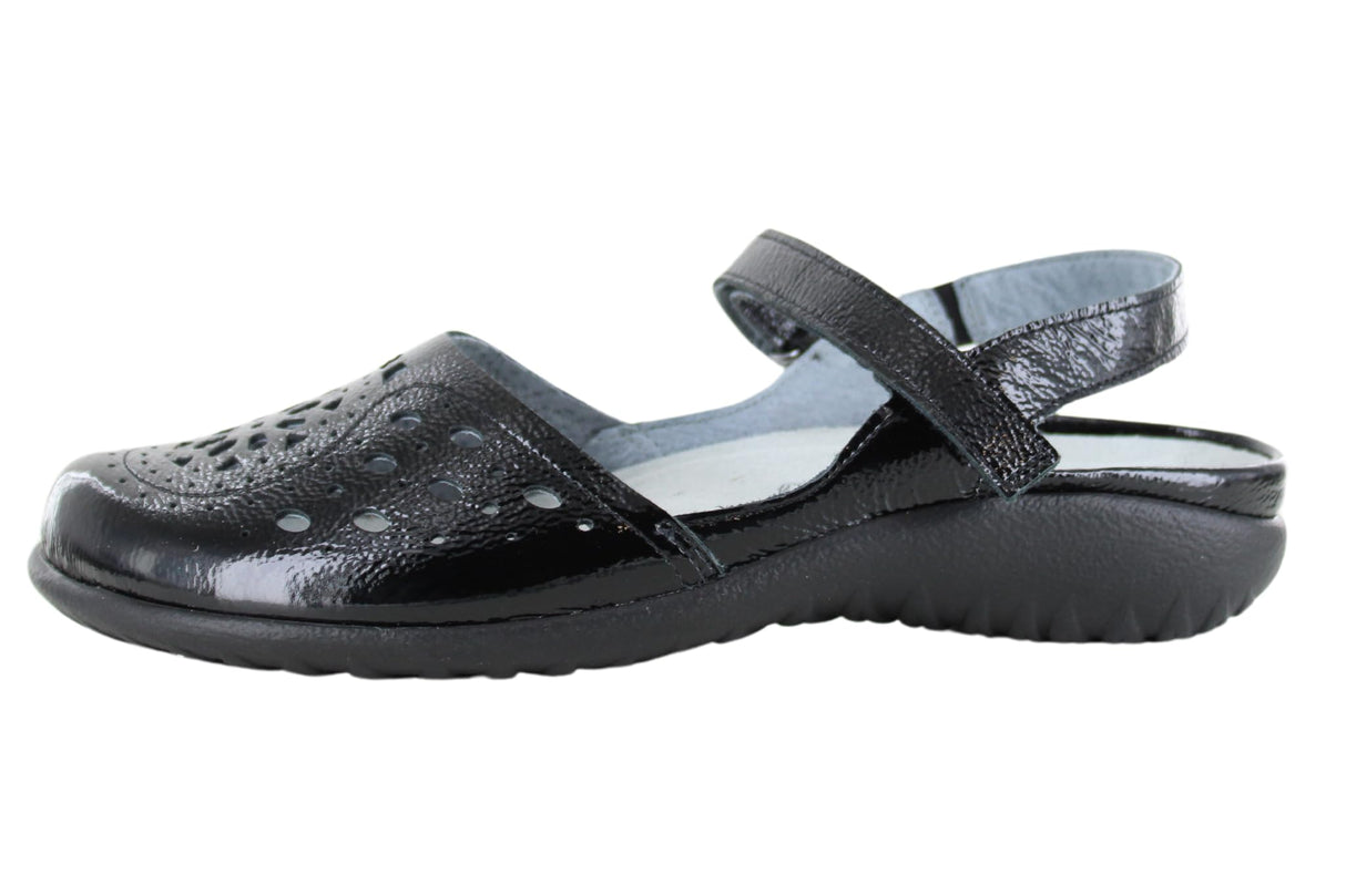 Black Crinkle Patent
