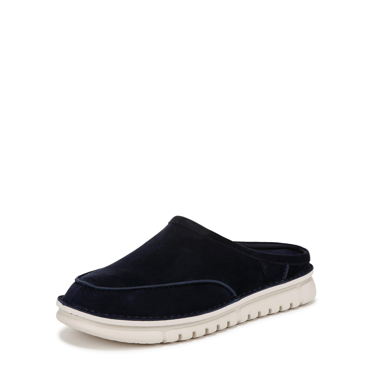 Navy Blazer Waxed Suede