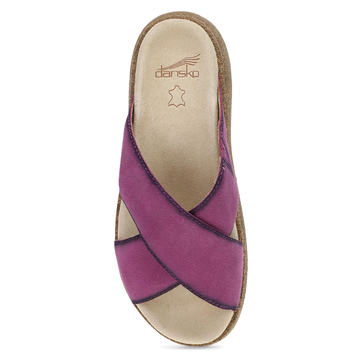 Plum Burnished Suede