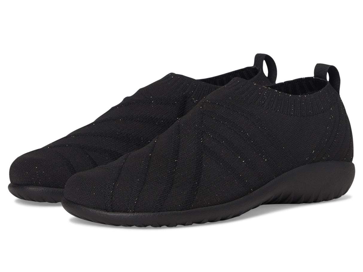 Blk W/Silver Knit