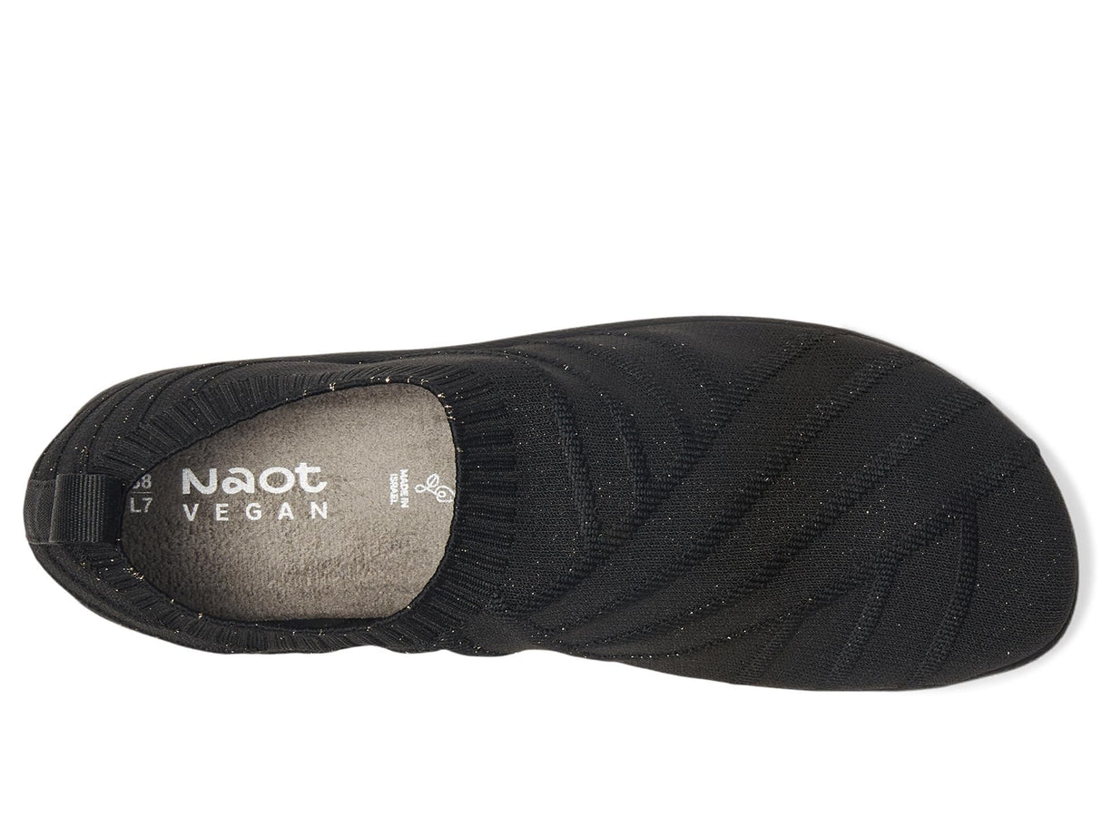 Blk W/Silver Knit