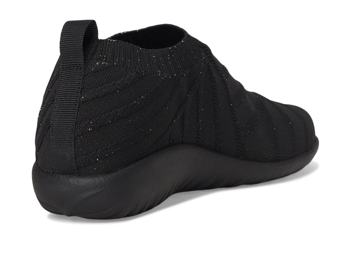 Blk W/Silver Knit