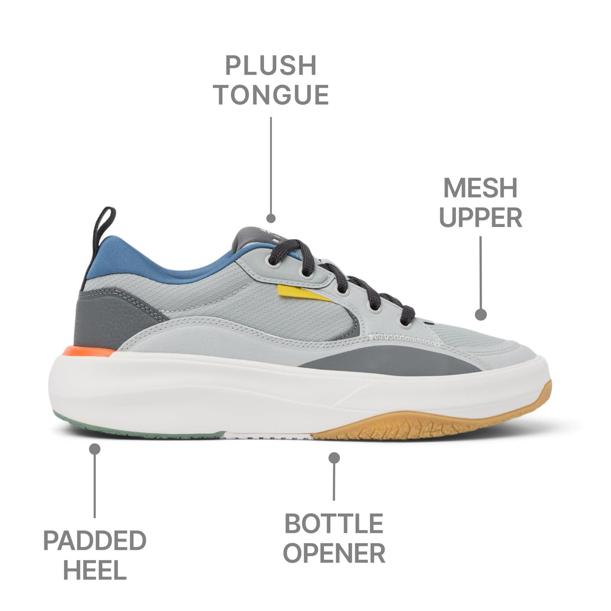 Grey/Blue/Orange
