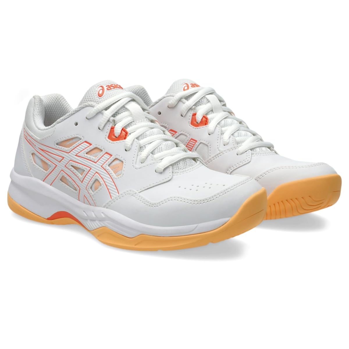 White/Vivid Coral
