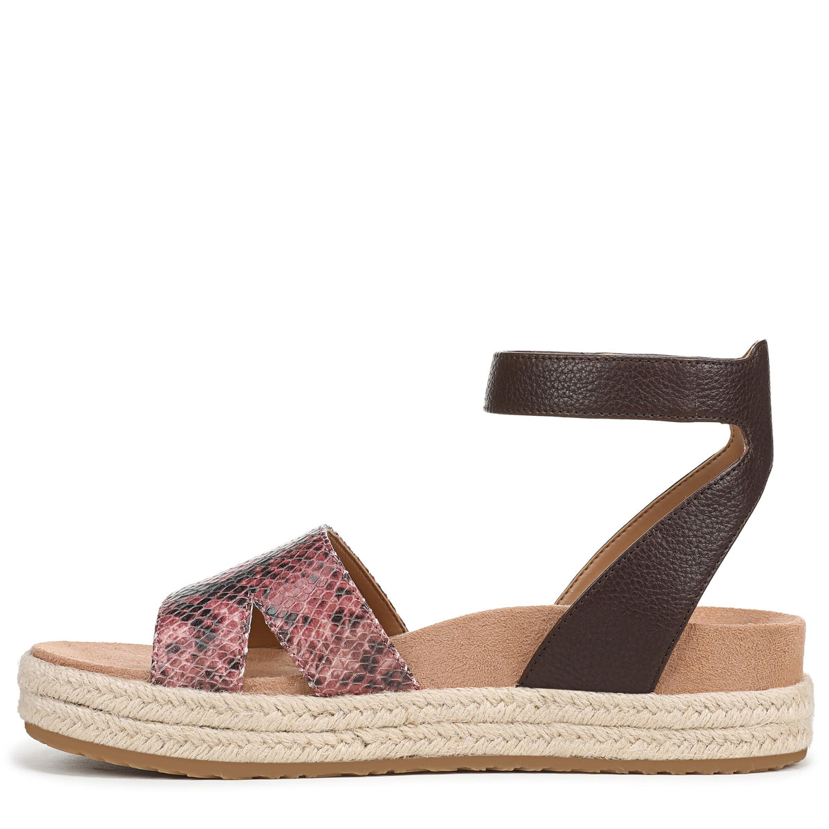 Merlot Snake Embossed Leather