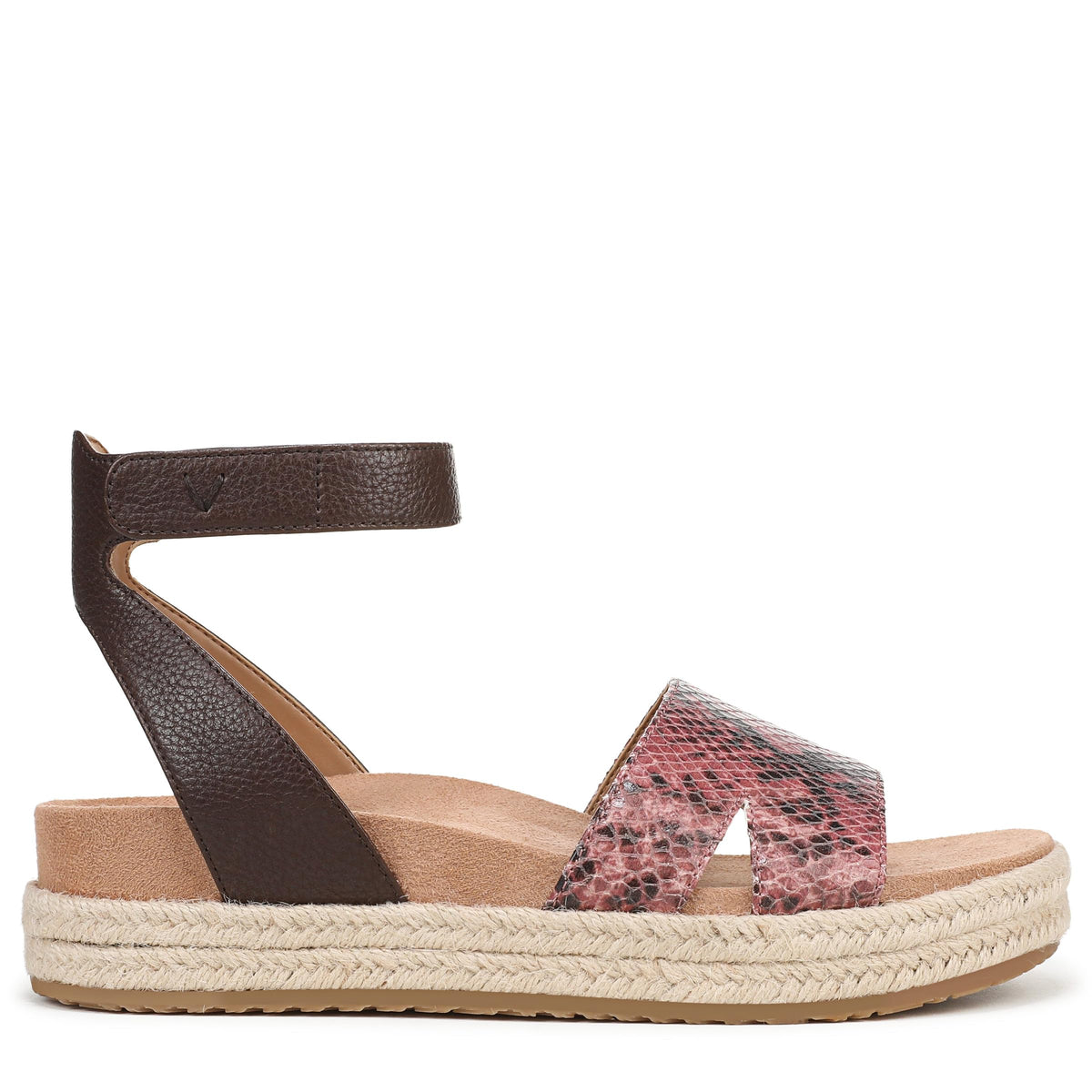 Merlot Snake Embossed Leather