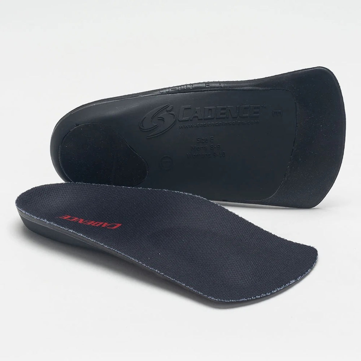 Cadence 3/4 High Arch Insoles – Black