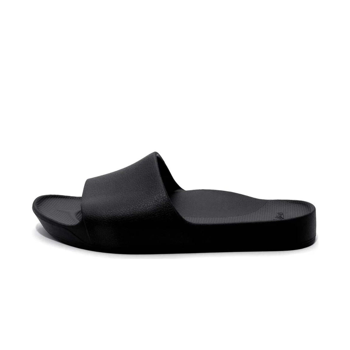 Archies Arch Support Slides Unisex – Black