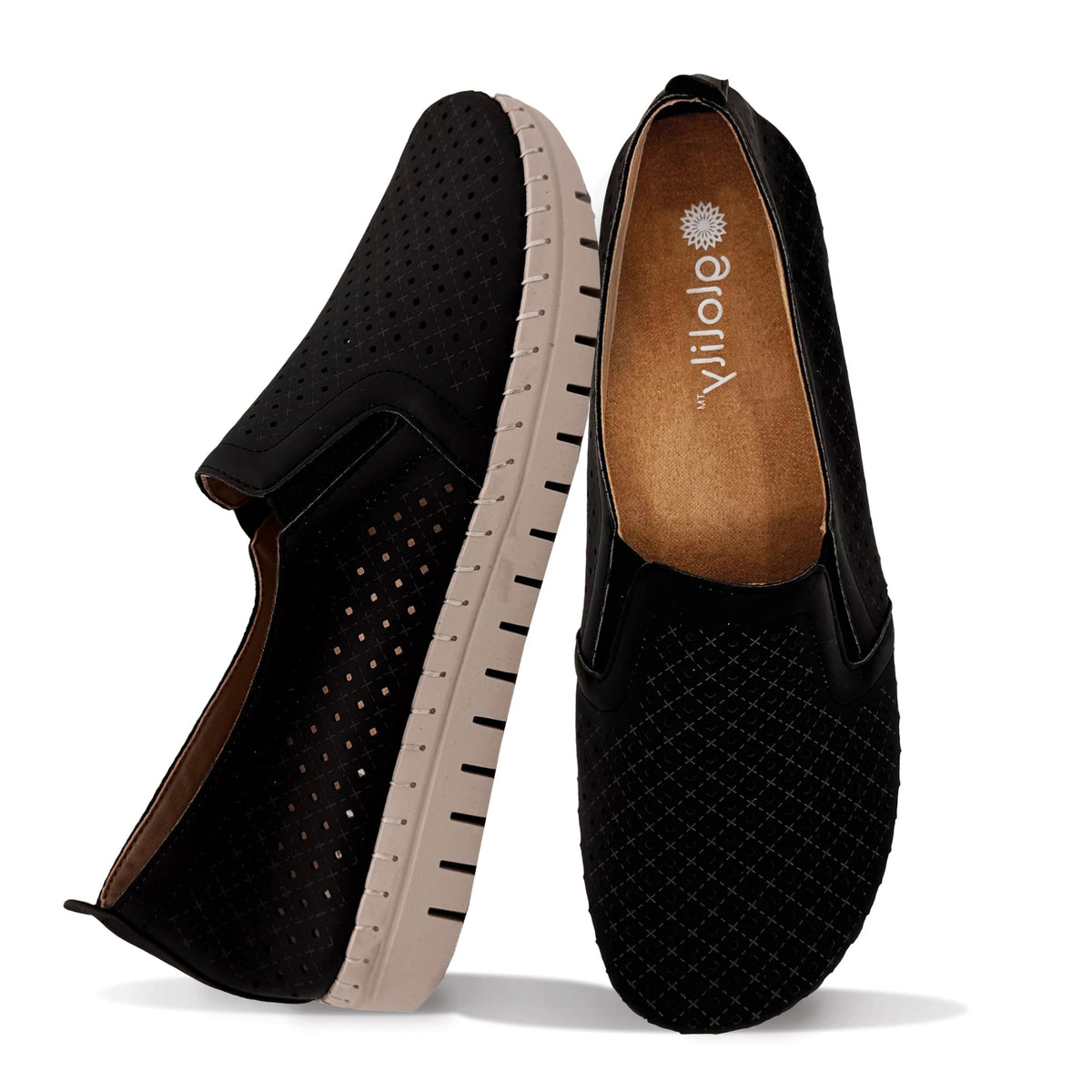 Glolily ELLE Slip-On Perforated Comfort Flat