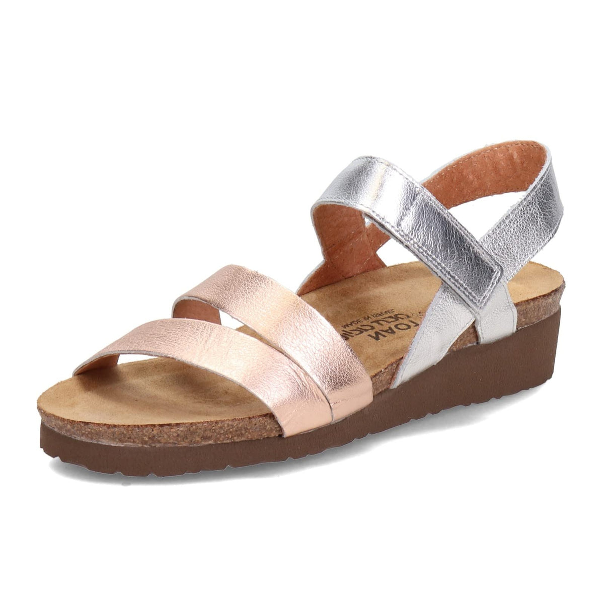 Naot Kayla Womens Silver Sft Lthr Rosegld