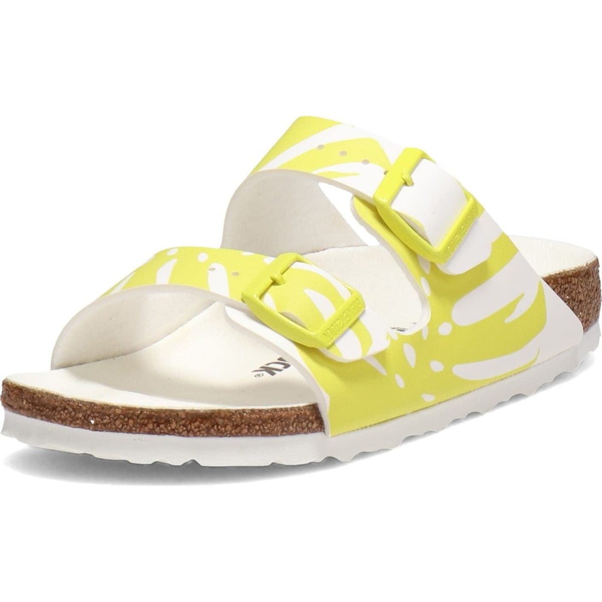 Birkenstock Arizona Womens Monstera White/Lime Sour