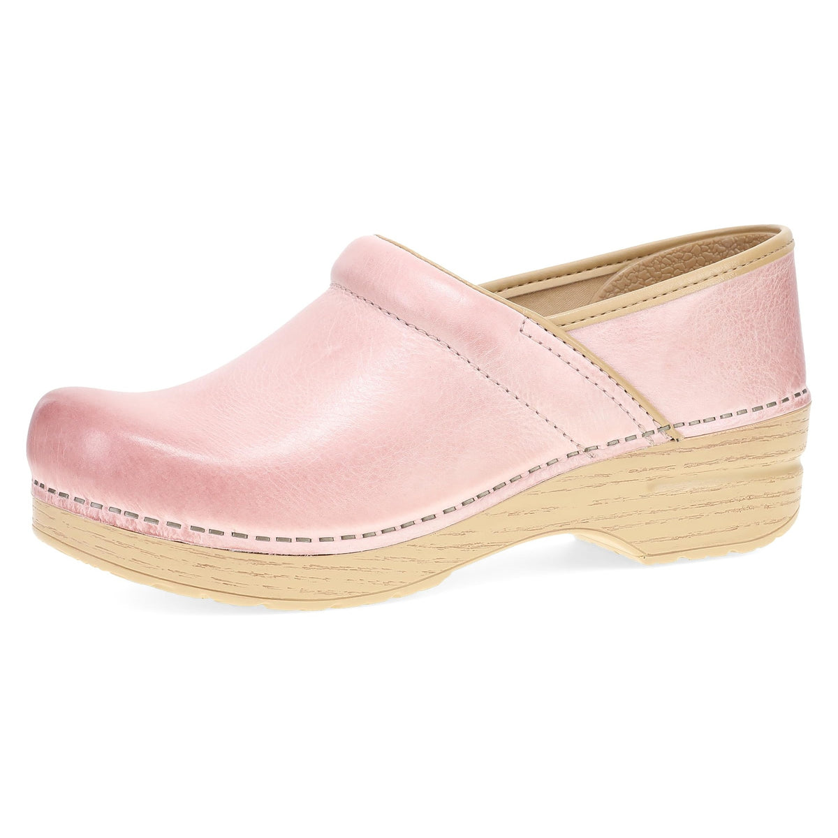 Dansko Professional Womens Pink Milled Burnished