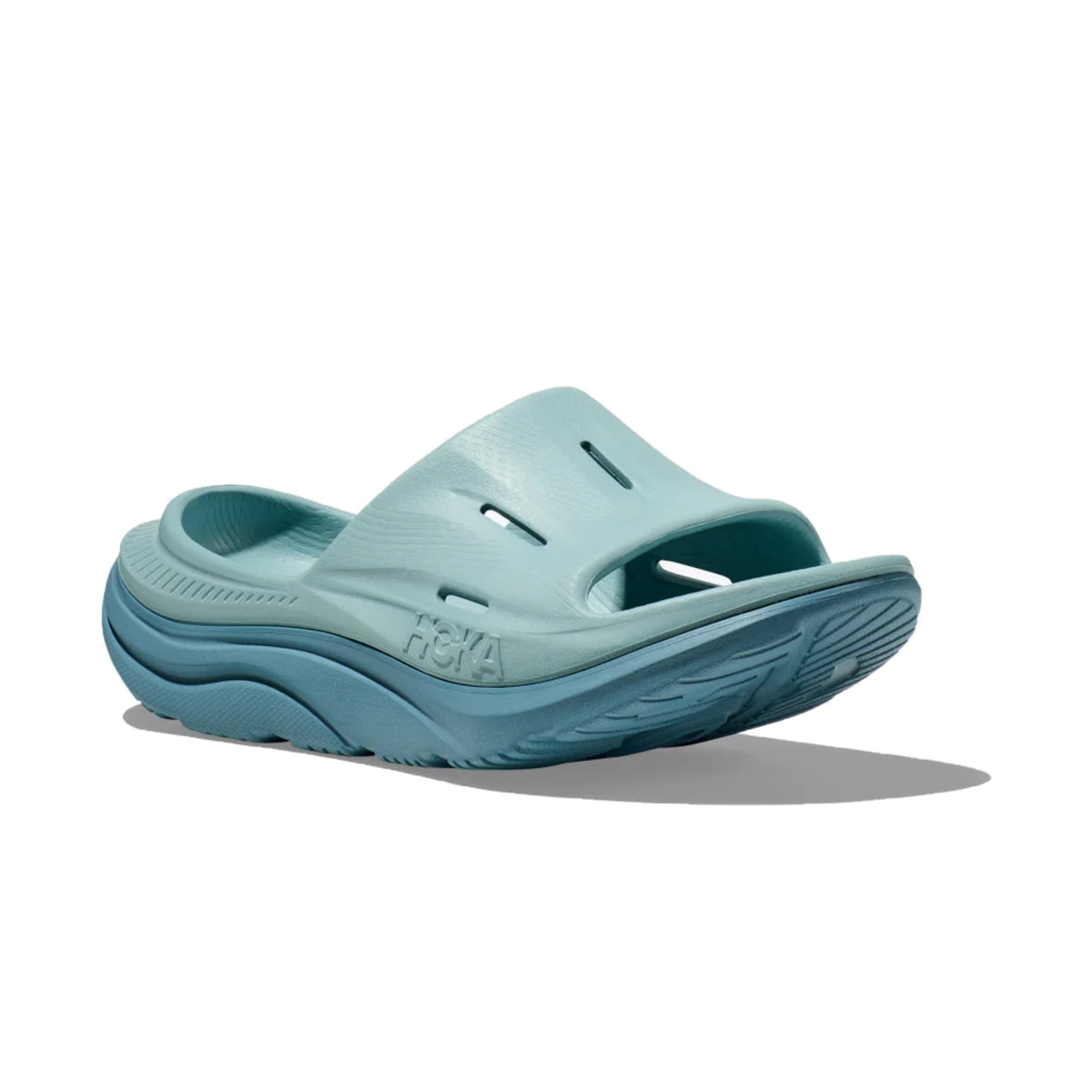 Hoka Ora Recovery Slide S Unisex – Atlantis / Blue Coral