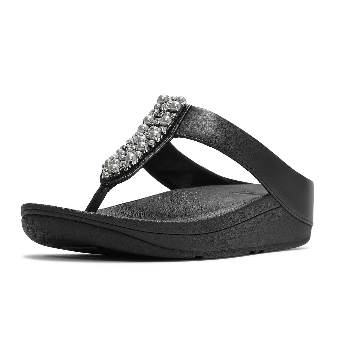FitFlop Fino Crystal-Chain Leather Womens