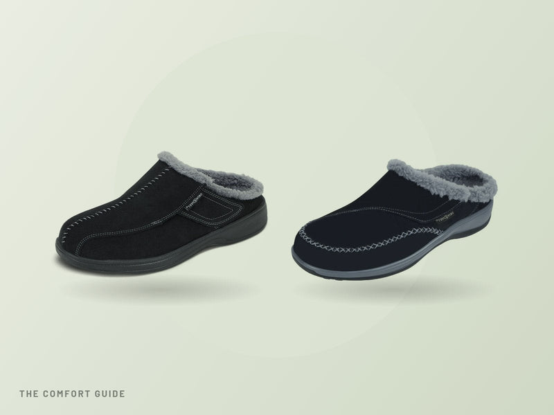 Two Orthofeet diabetic-friendly shoes