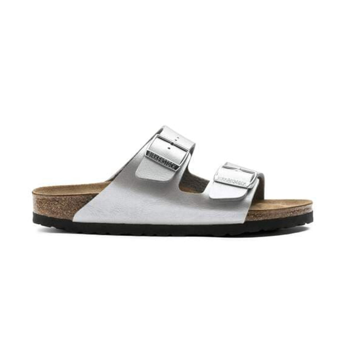 Birkenstock Arizona SFB Silver Leather Women's – Met Silver