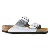 Birkenstock Arizona SFB Amalfi Leather Women's – Silver