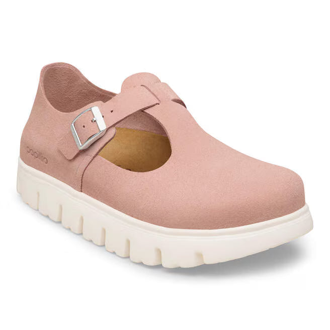 Birkenstock Paris Chunky Womens - Pink Clay Suede