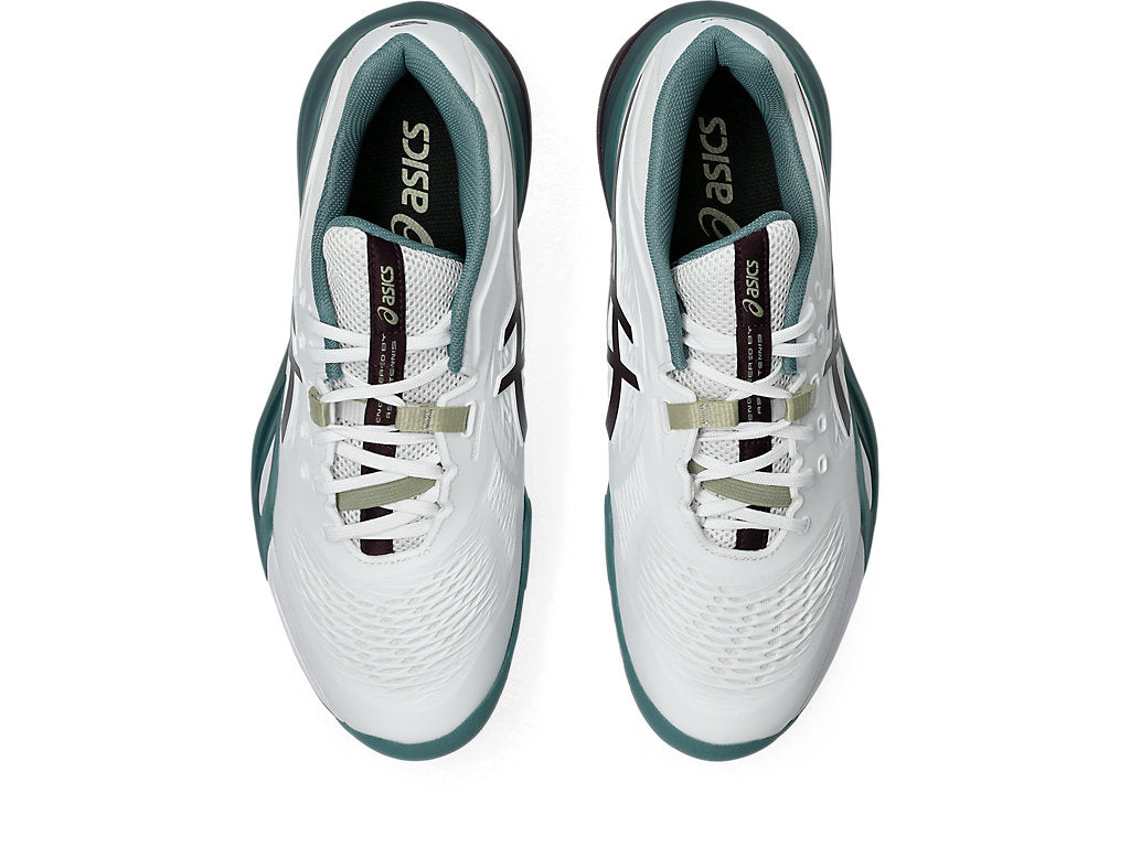 White/Dark Aubergine