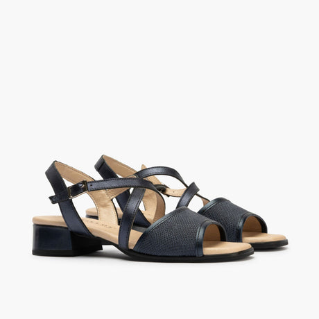 Navy Crinkle Shine