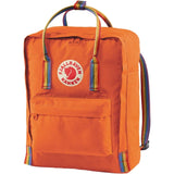 Burnt Orange/Rainbow Pattern