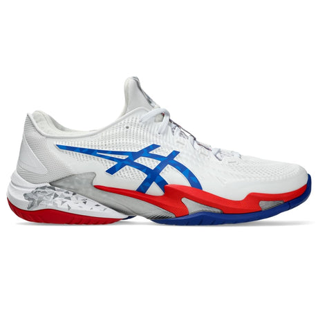 White/Asics Blue