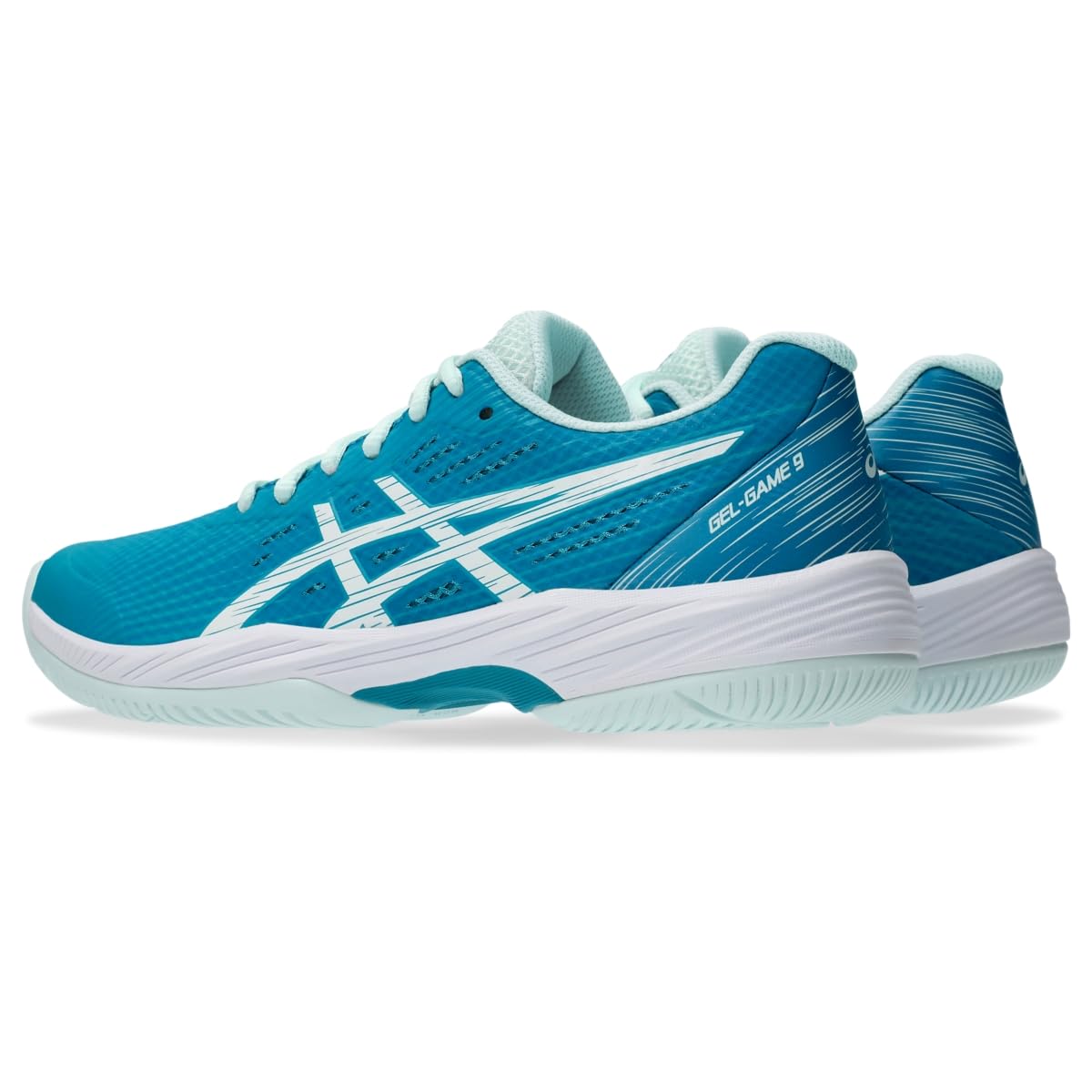 Teal Blue/White