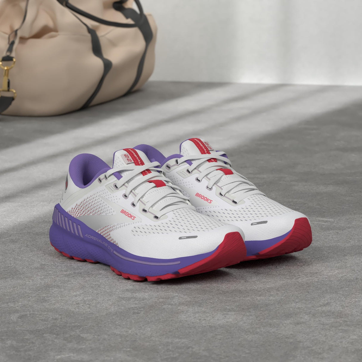 White/Coral/Purple