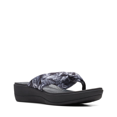 White Palms Textile/Black Sole