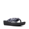 White Palms Textile/Black Sole
