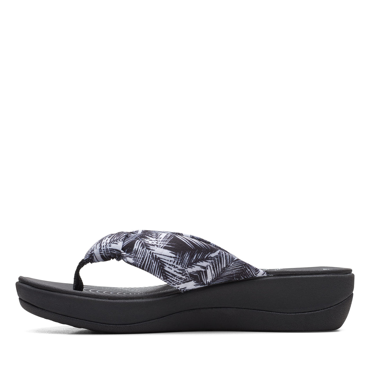 White Palms Textile/Black Sole