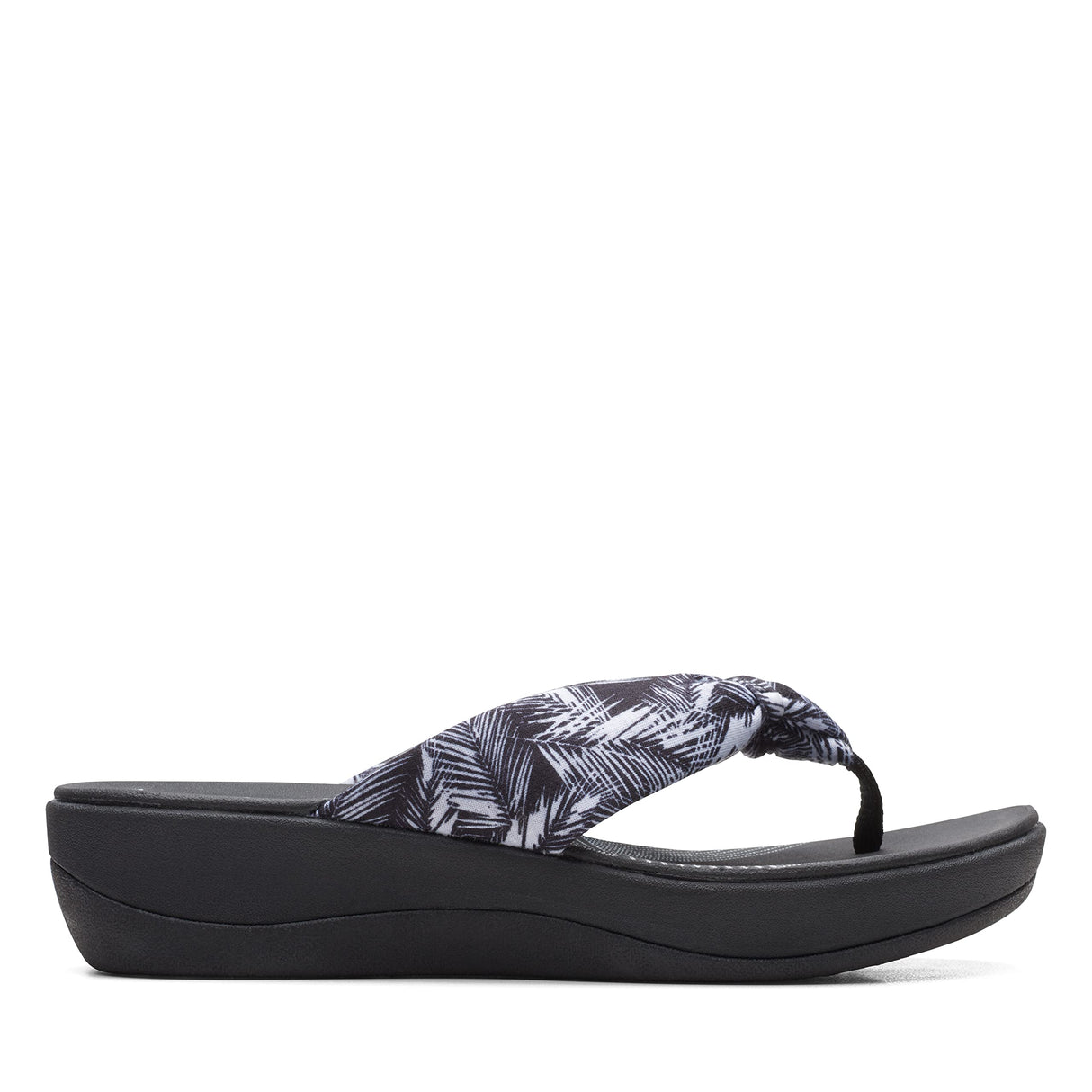 White Palms Textile/Black Sole