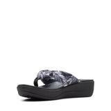 White Palms Textile/Black Sole