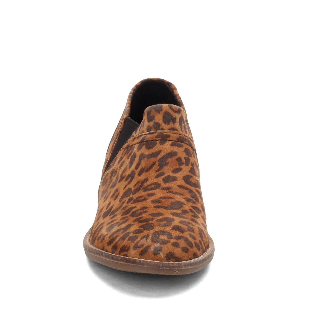 Dark Tan Leopard Suede