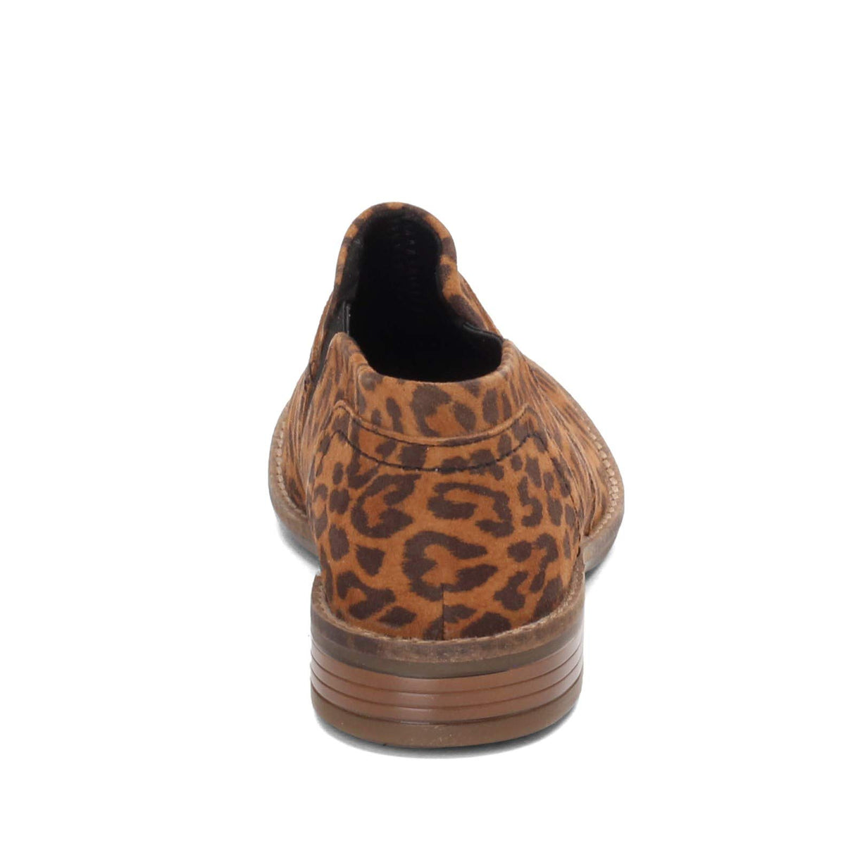 Dark Tan Leopard Suede