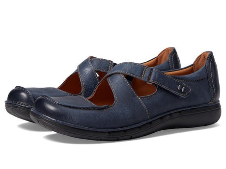 Navy Leather