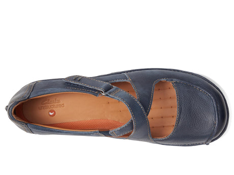Navy Leather