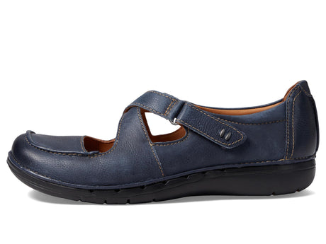 Navy Leather