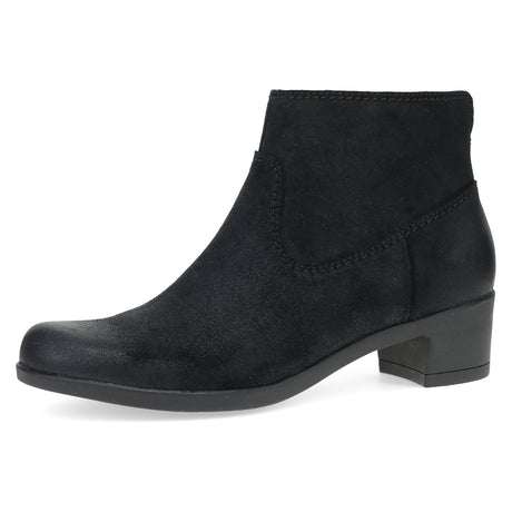 Black Burnished Suede