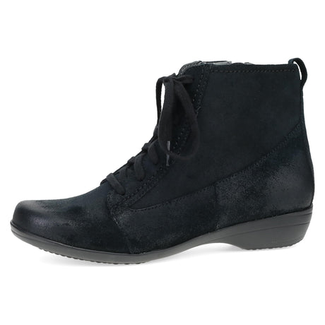 Black Burnished Suede
