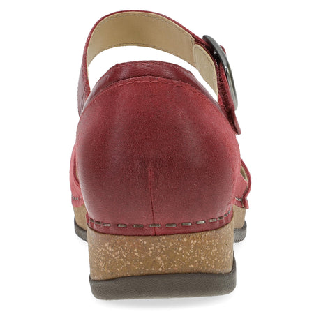 Red Burnished Suede
