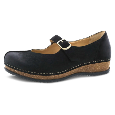 Black Burnished Suede
