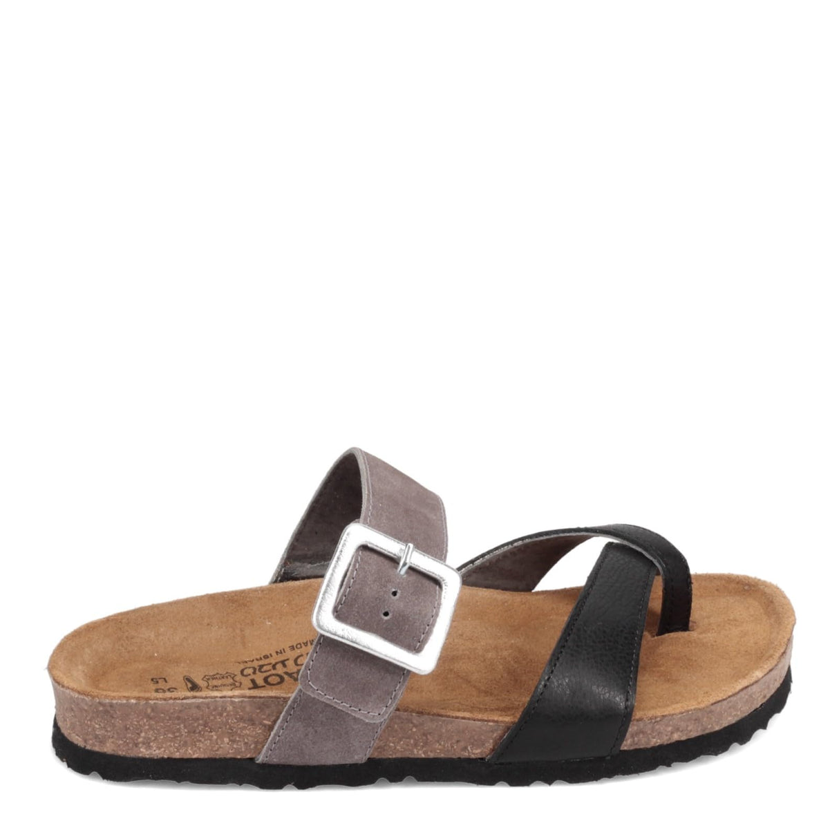 Black Soft Lthr Taupe Gry
