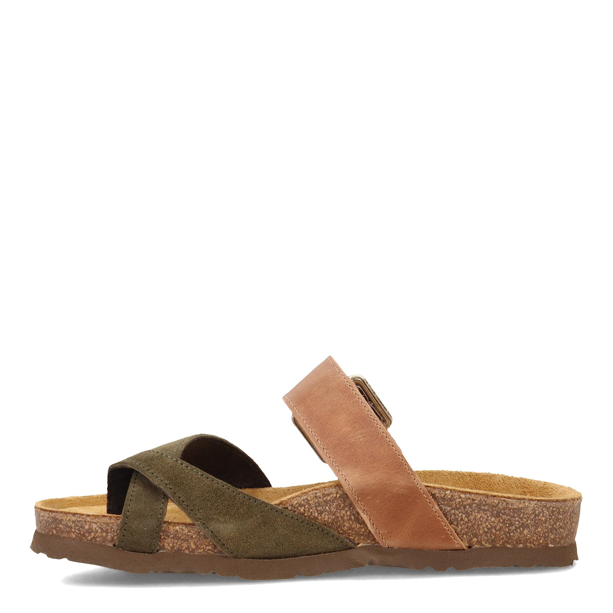 Latte Brn Lthr/Oily Olive/Gold