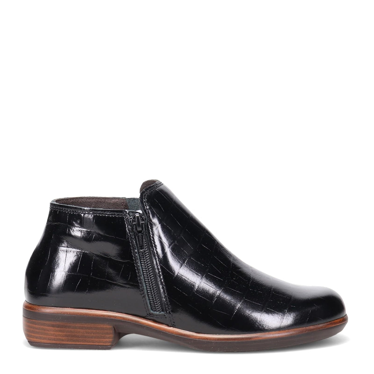 Black Croc Leather