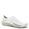 White Pearl Lthr Rdnt Gold