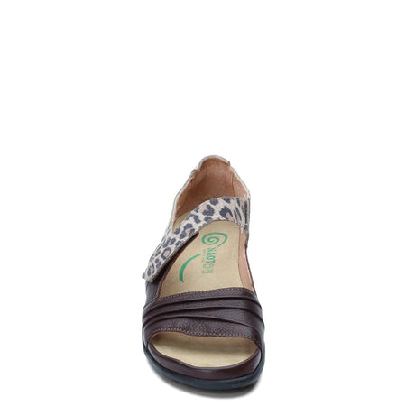 Soft Brown Lthr/Cheetah Suede