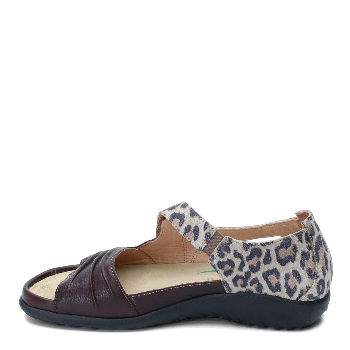 Soft Brown Lthr/Cheetah Suede